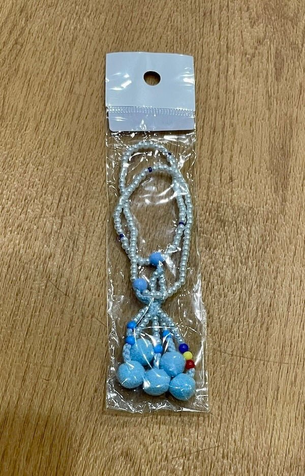 Beads, mini, light blue, plastic - SGI Finland Shop
