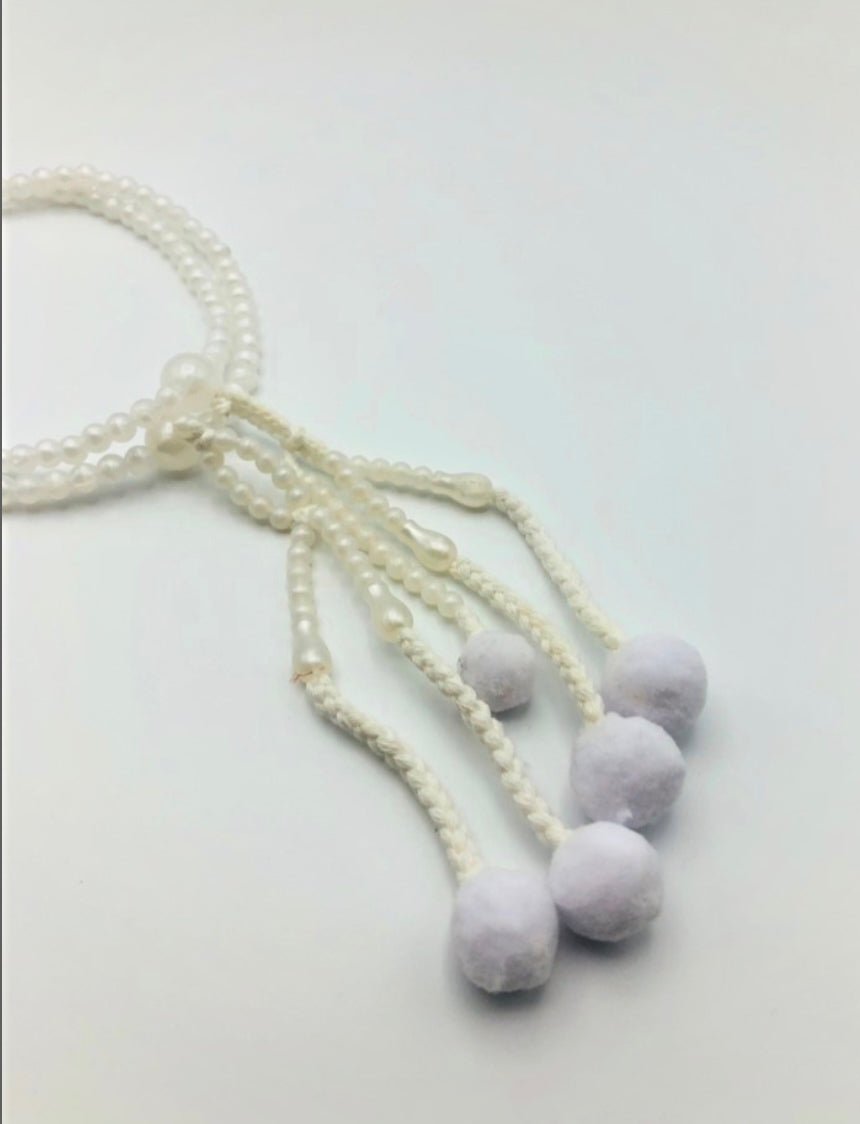Beads White Pearl Plastic L - SGI Finland Shop