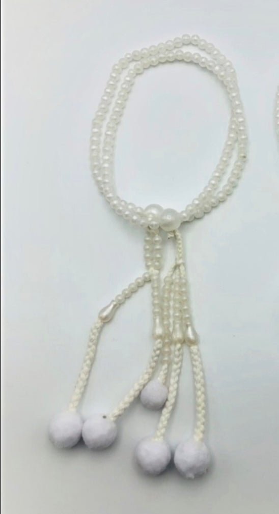 Beads White Pearl Plastic L - SGI Finland Shop