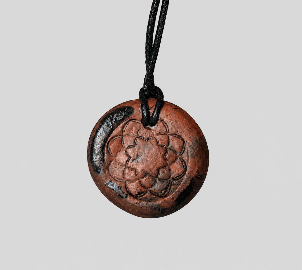 Ceramic Soka Gakkai logo necklace