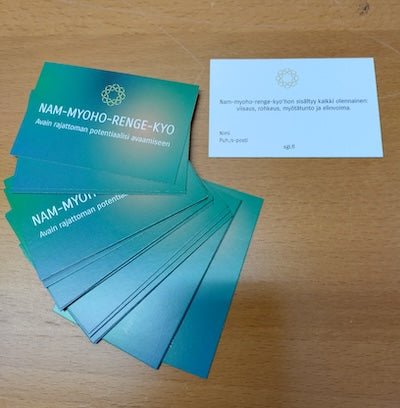 Nam-myoho-renge-kyo Card - SGI Finland Shop