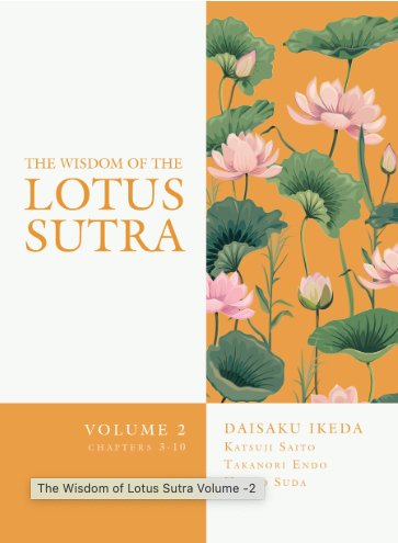 The Wisdom of Lotus Sutra Volume -2 (OBS! Coming on week 13) - SGI Finland Shop